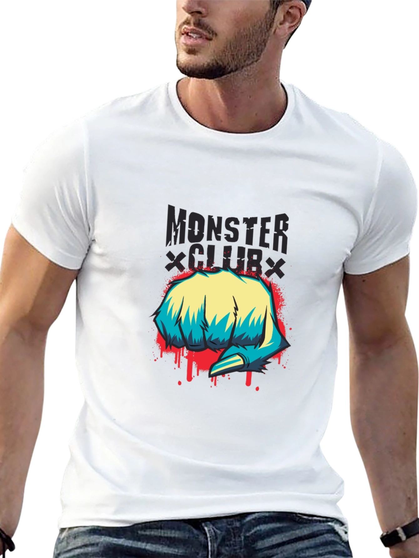 Monster Club Graphic Print T-Shirt