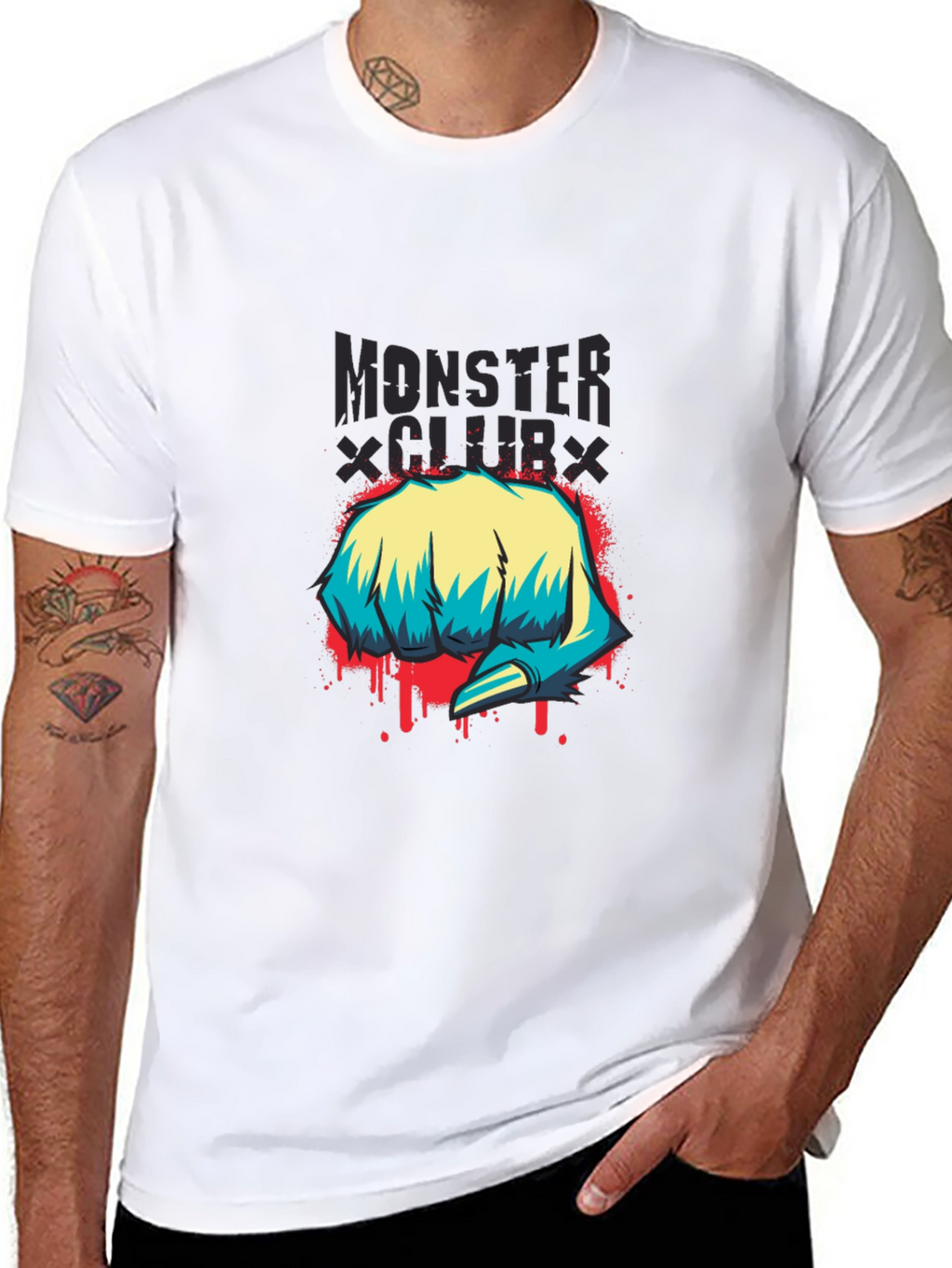 Monster Club Graphic Print T-Shirt