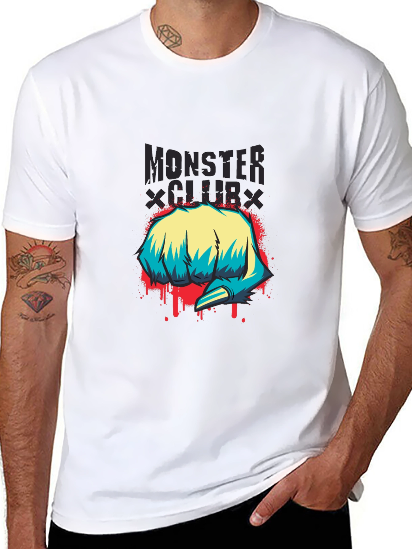 Monster Club Graphic Print T-Shirt