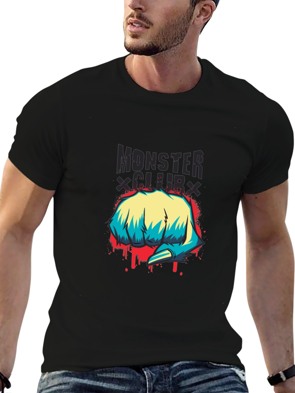 Monster Club Graphic Print T-Shirt