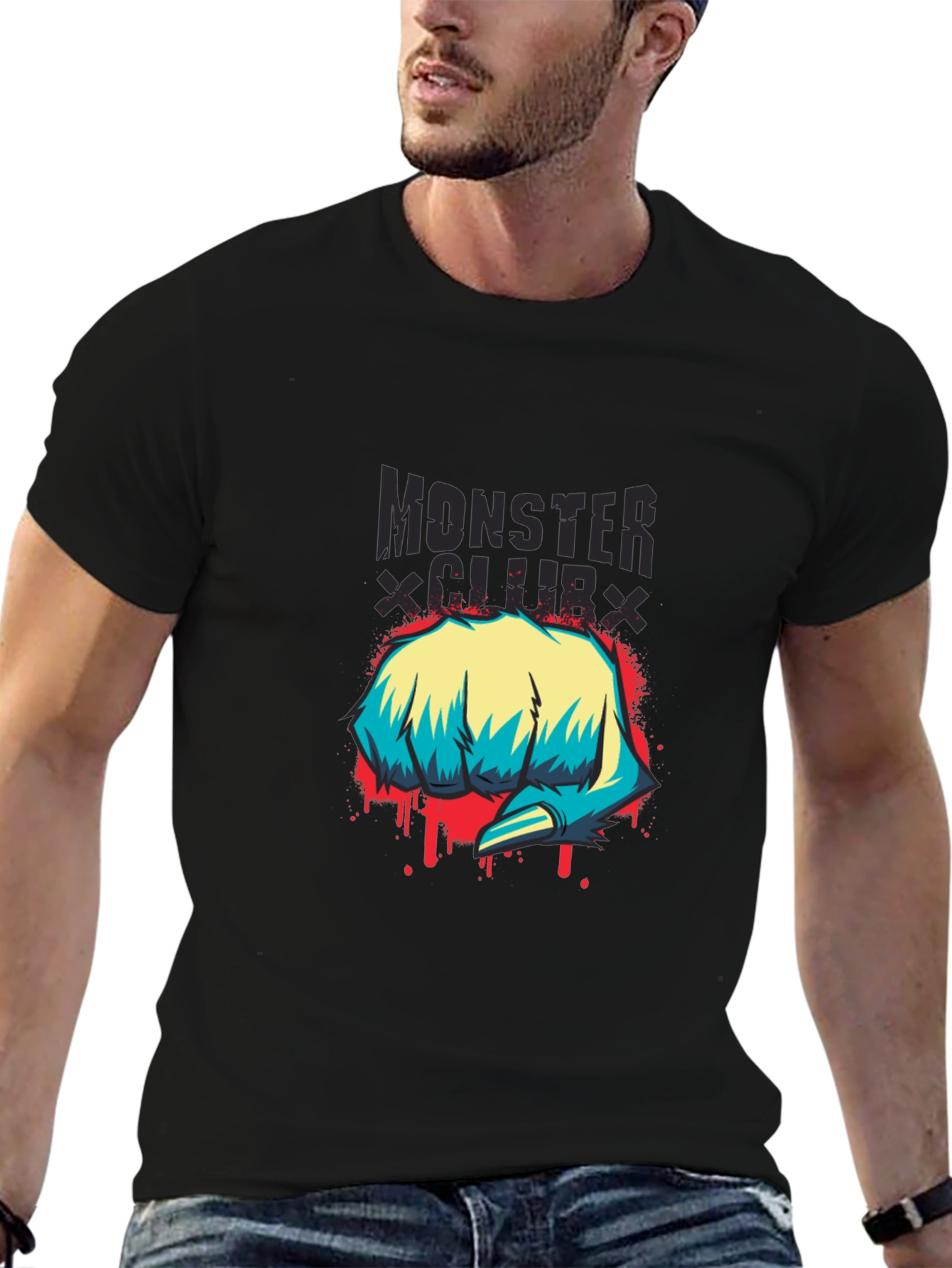 Monster Club Graphic Print T-Shirt