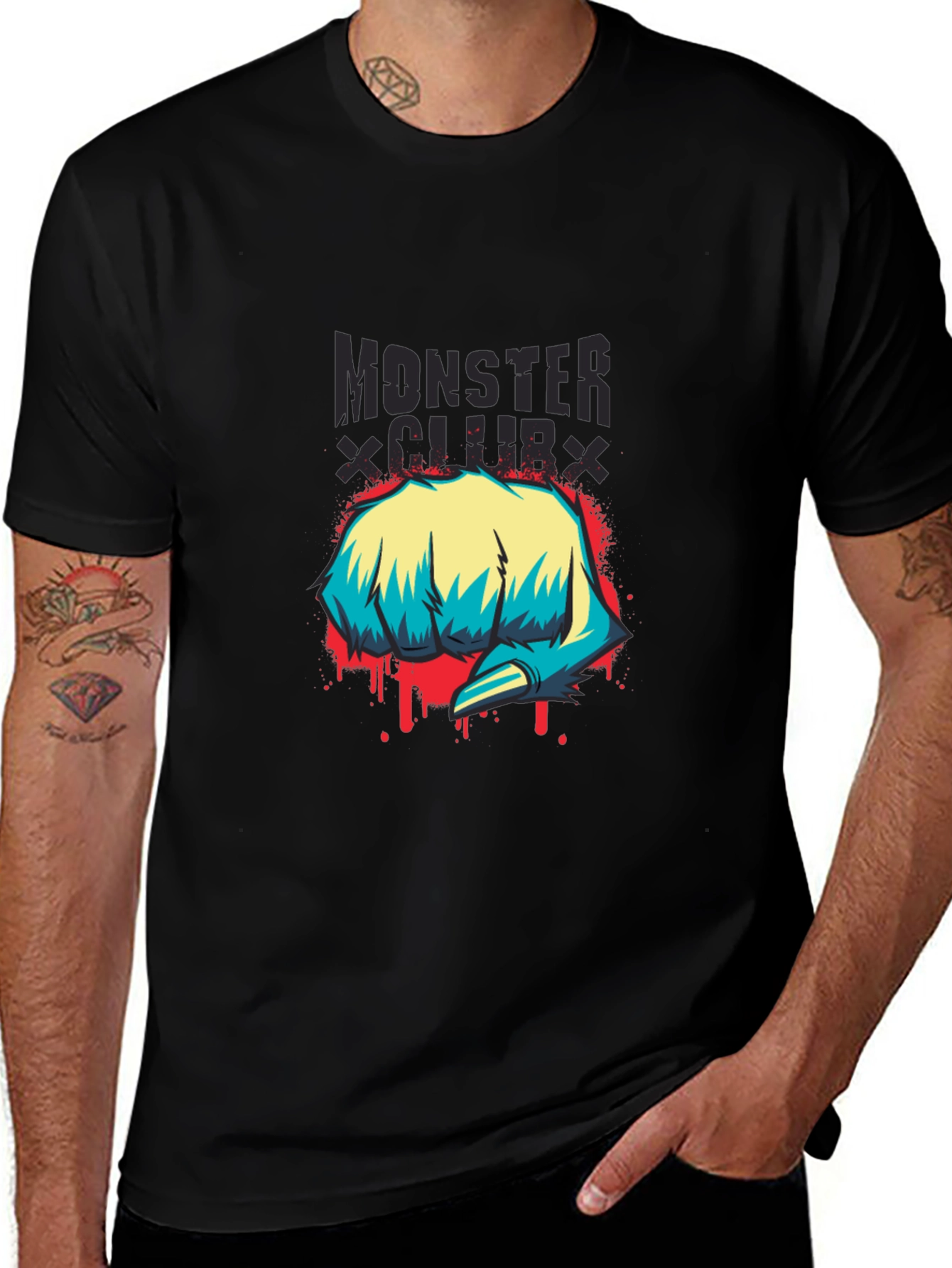 Monster Club Graphic Print T-Shirt