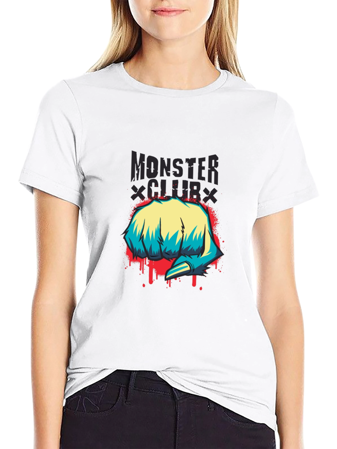Monster Club Graphic Print T-Shirt