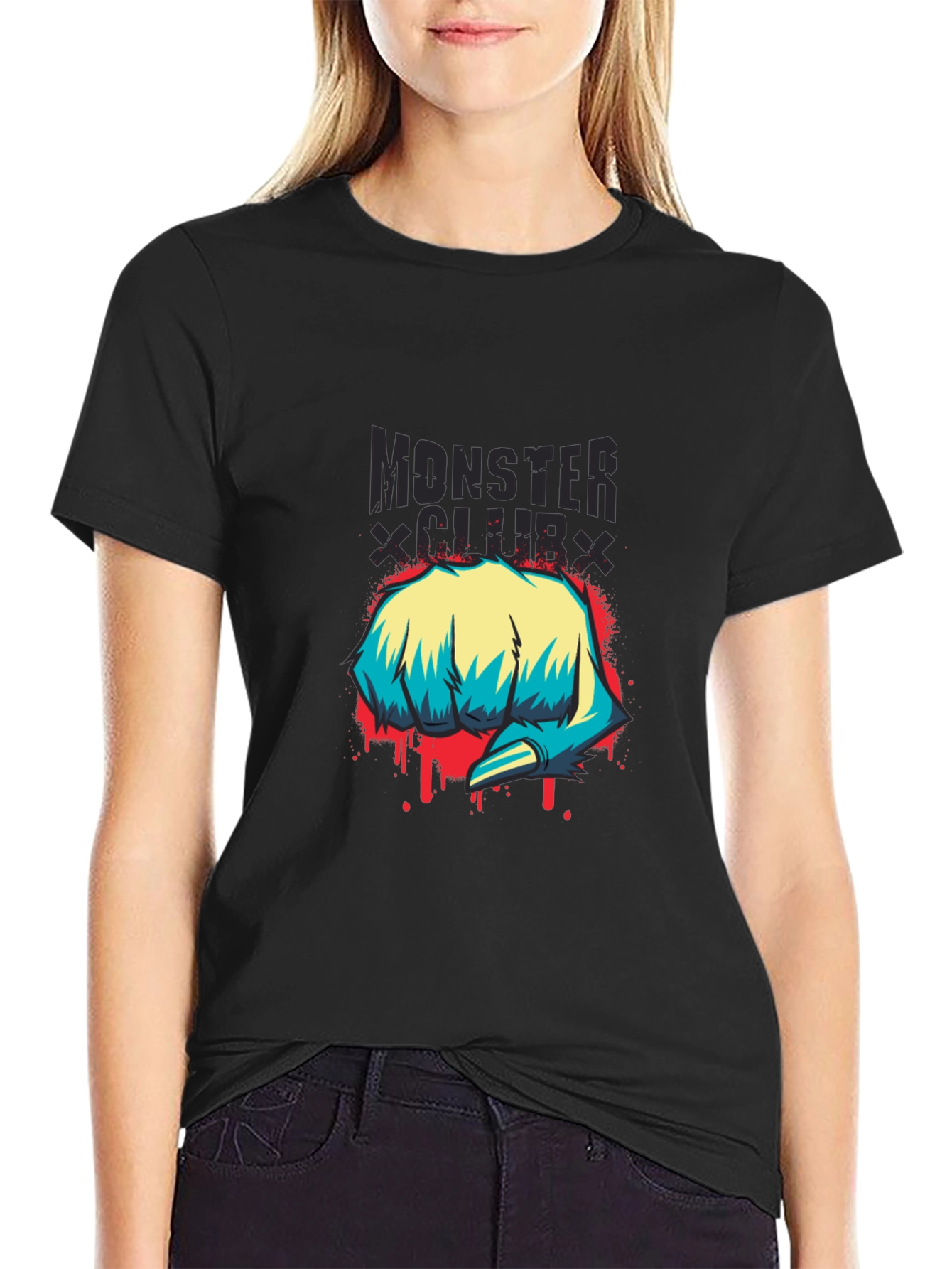 Monster Club Graphic Print T-Shirt