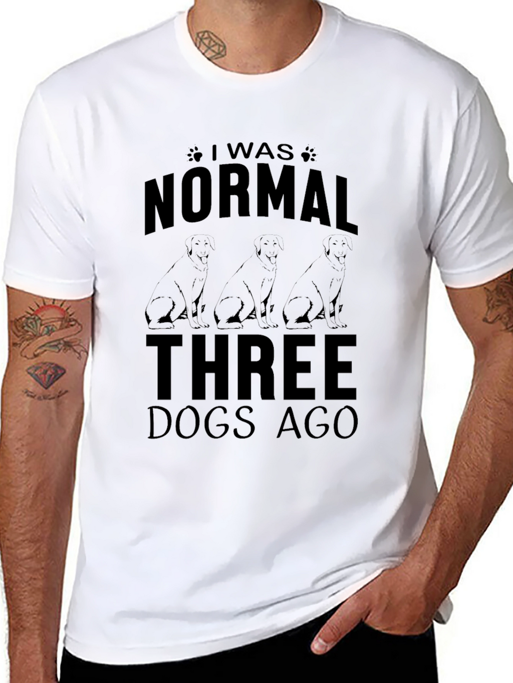 Normal Three Dogs Ago Graphic Tee