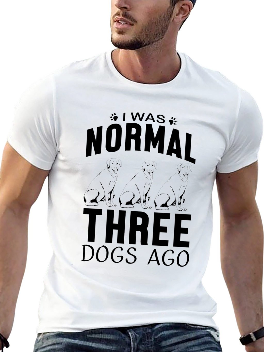 Normal Three Dogs Ago Graphic Tee