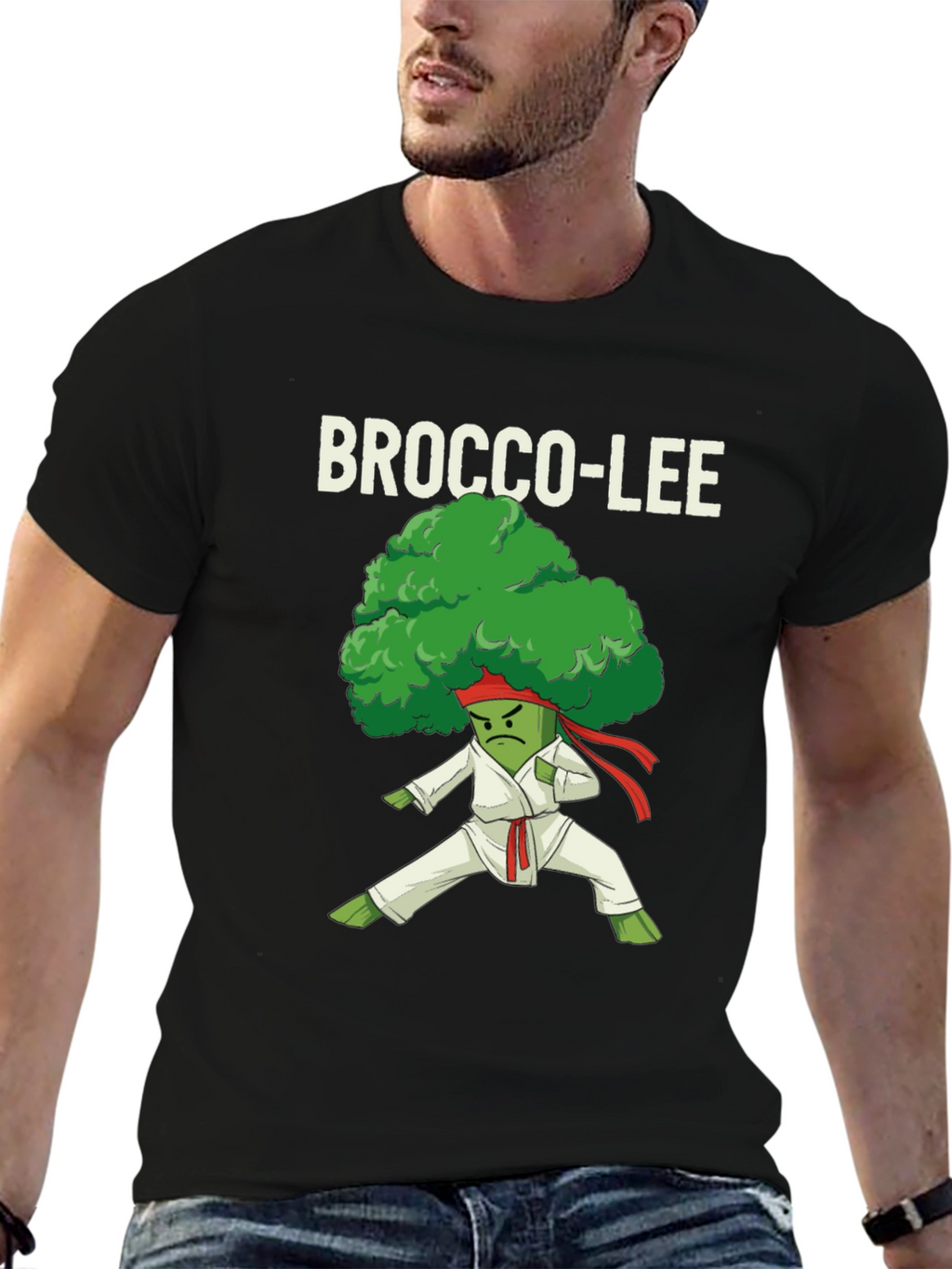 Brocco-Lee Karate T-Shirt - Funny Vegan Tee
