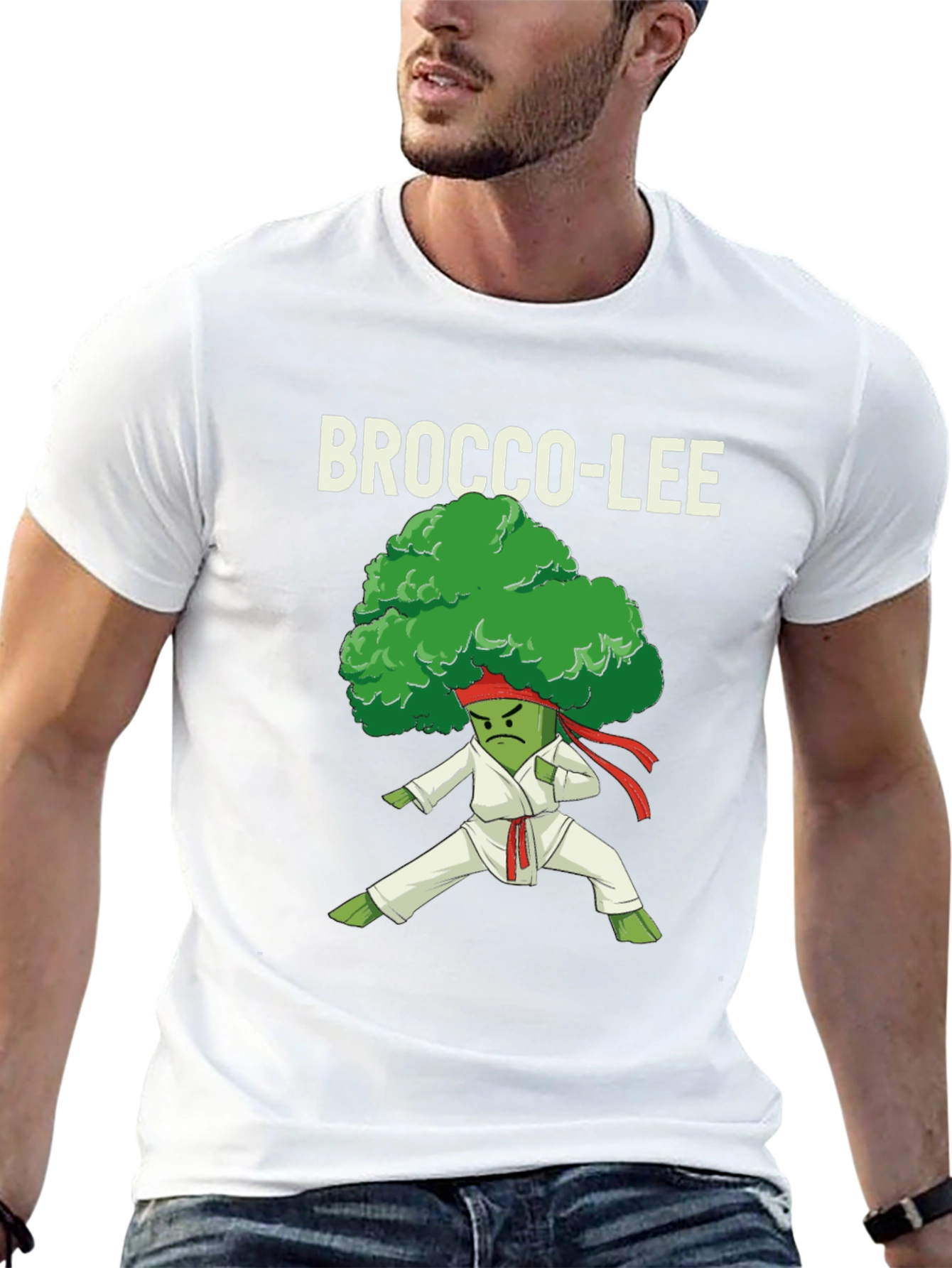 Brocco-Lee Karate T-Shirt - Funny Vegan Tee