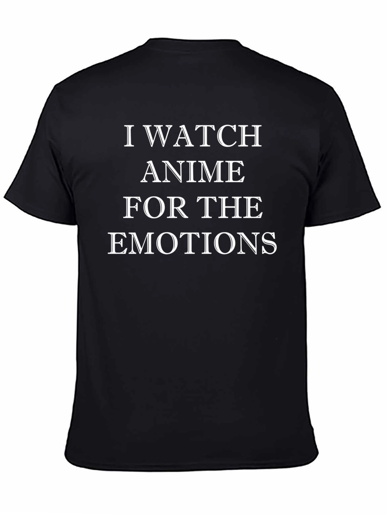 Anime Emotions Black T-Shirt