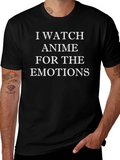 Anime Emotions Black T-Shirt