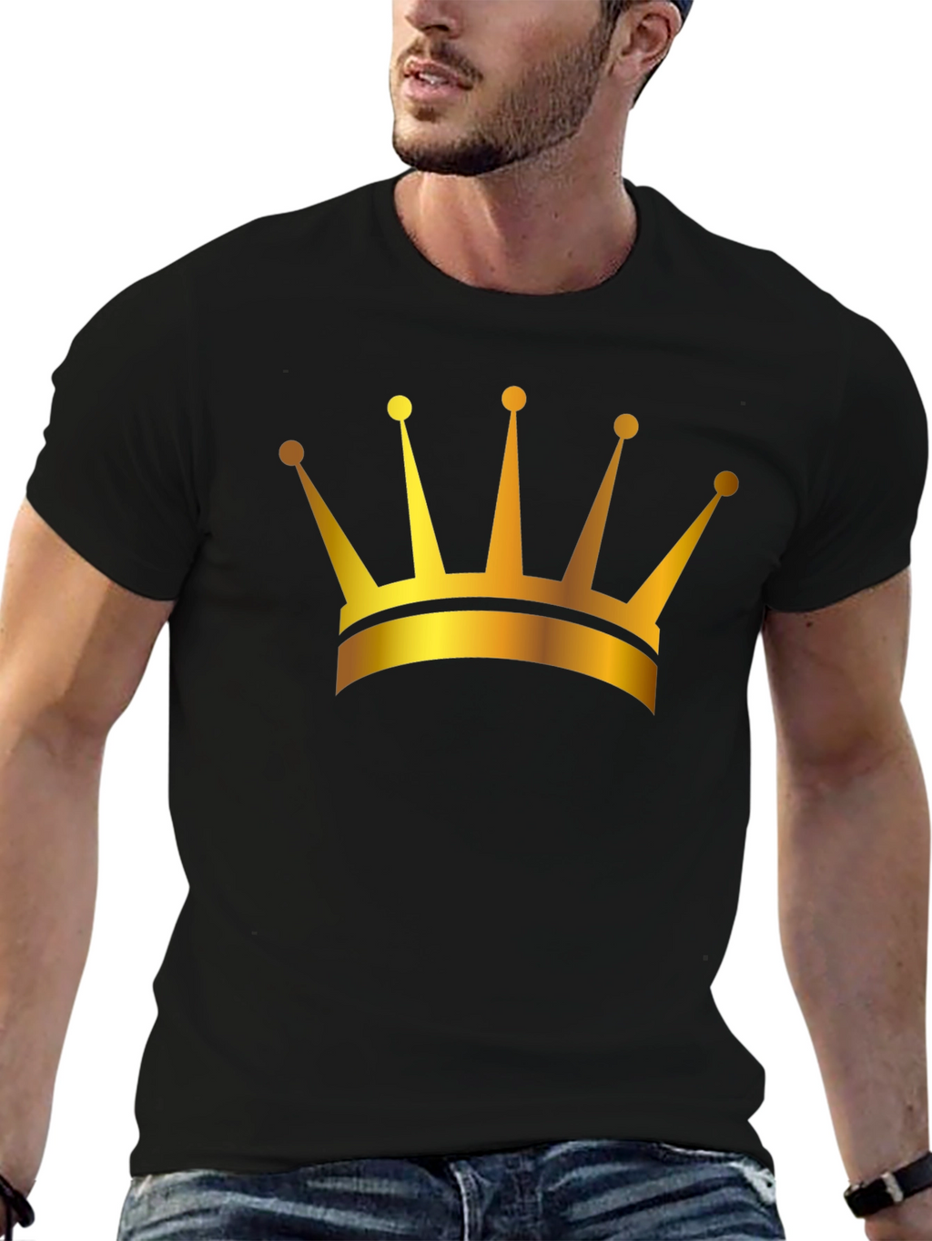 Golden Crown Black T-Shirt