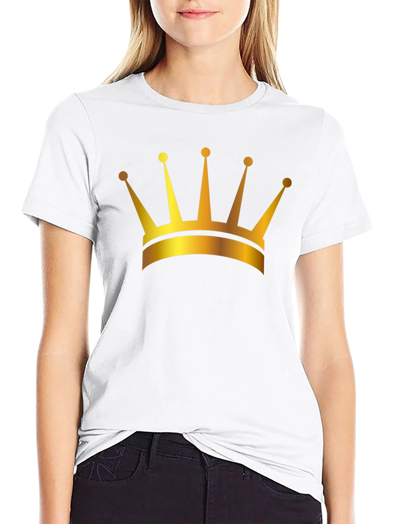 Golden Crown Black T-Shirt