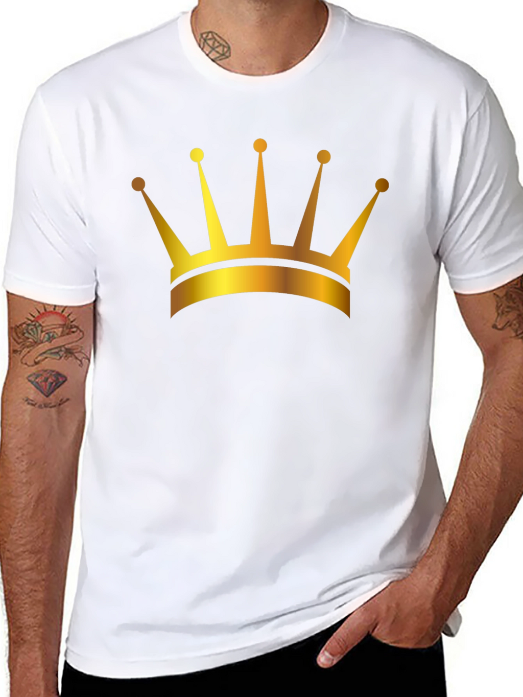 Golden Crown Black T-Shirt