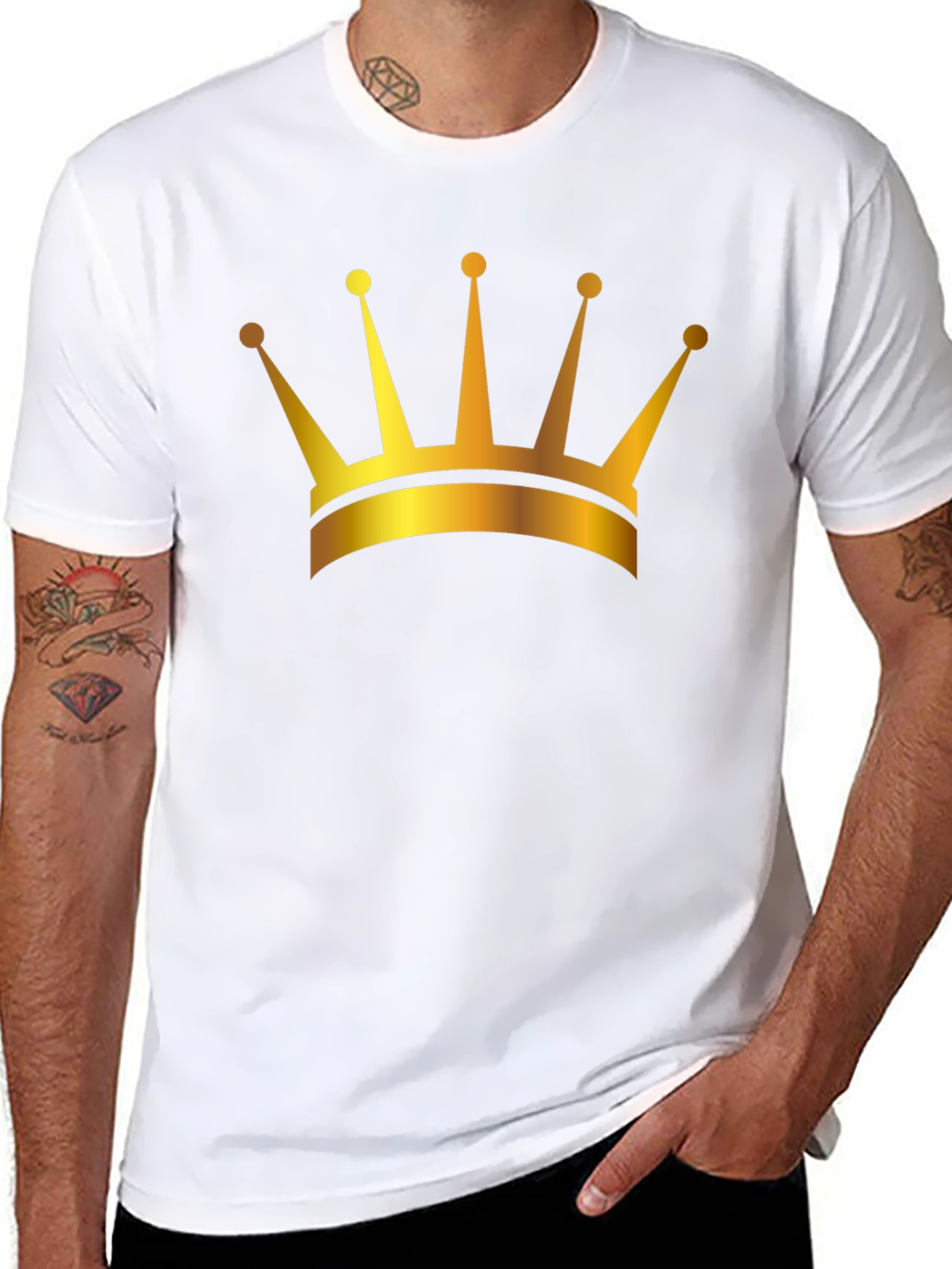 Golden Crown Black T-Shirt