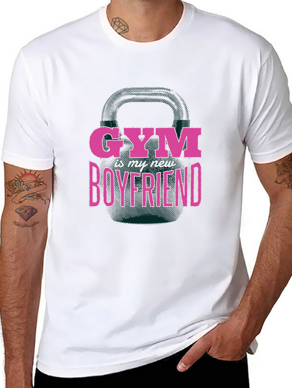 Gym Is My New Boyfriend Black T-Shirt