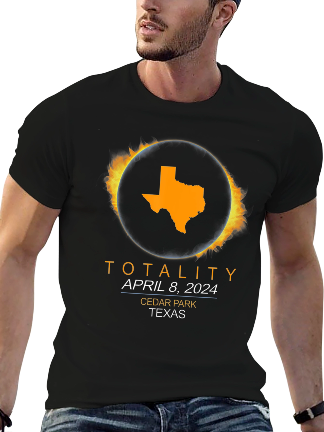 Totality April 8 2024 Cedar Park Texas Eclipse T-Shirt