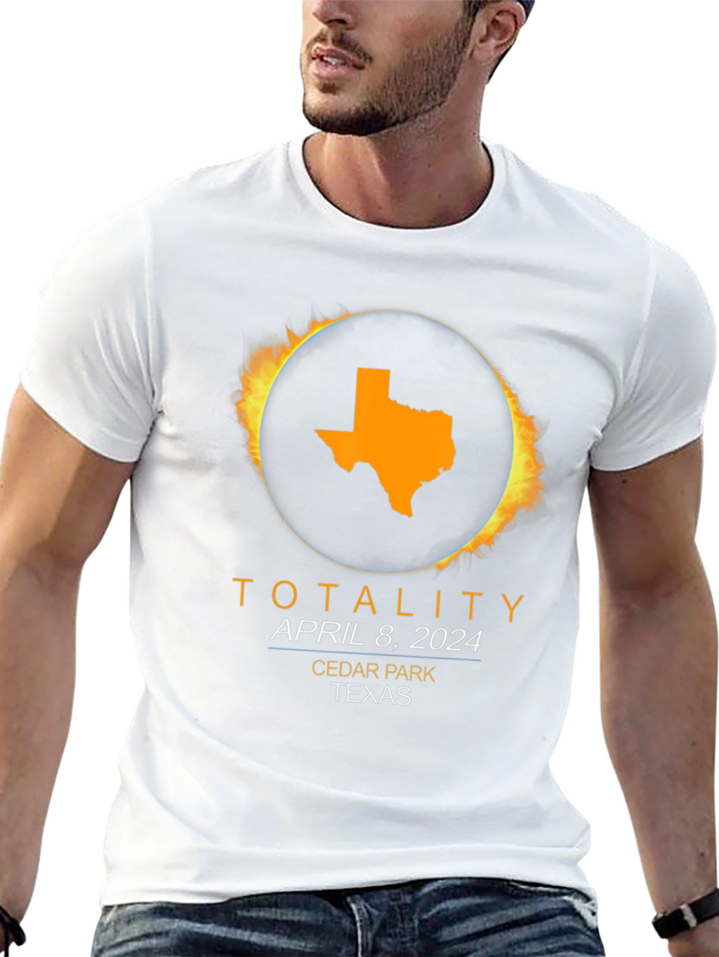 Totality April 8 2024 Cedar Park Texas Eclipse T-Shirt