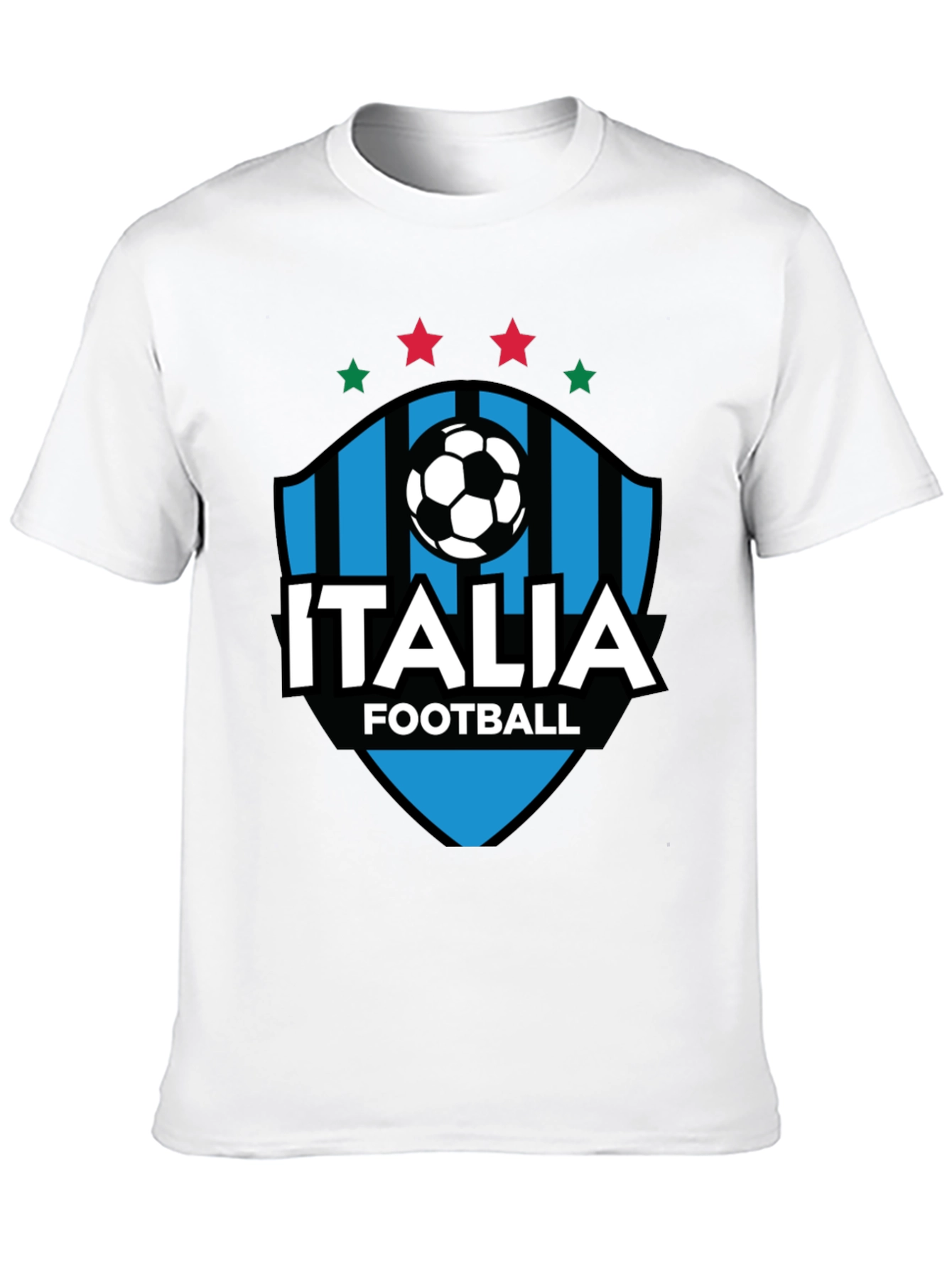 Italia Football Black T-Shirt