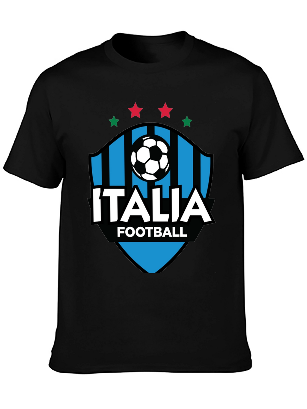 Italia Football Black T-Shirt