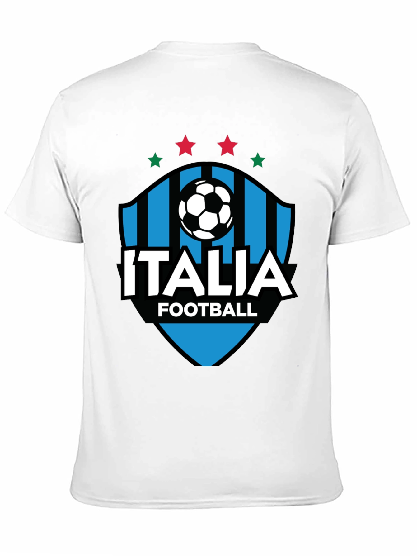 Italia Football Black T-Shirt