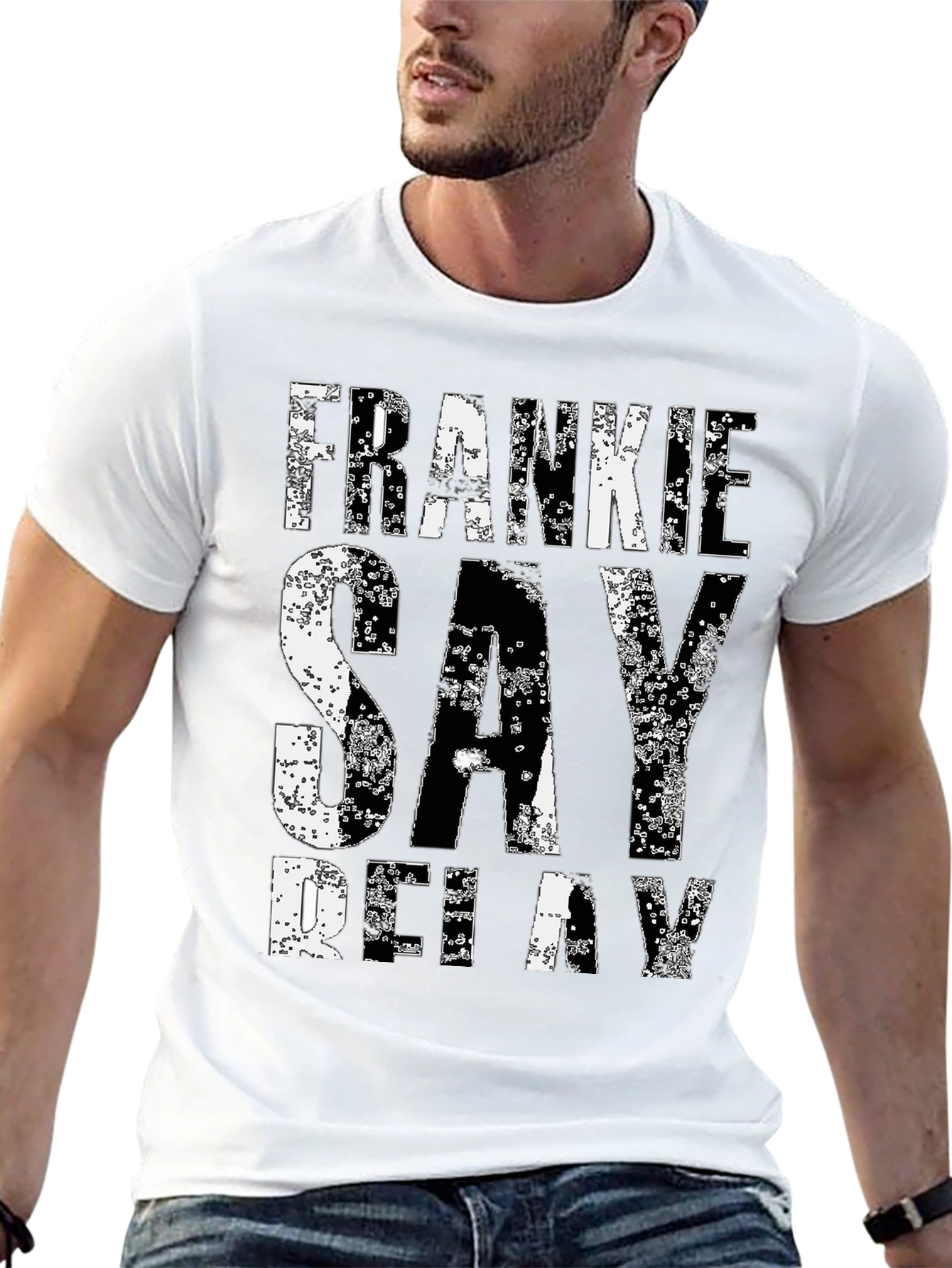Frankie Say Relax Graphic Tee - Classic Black T-Shirt