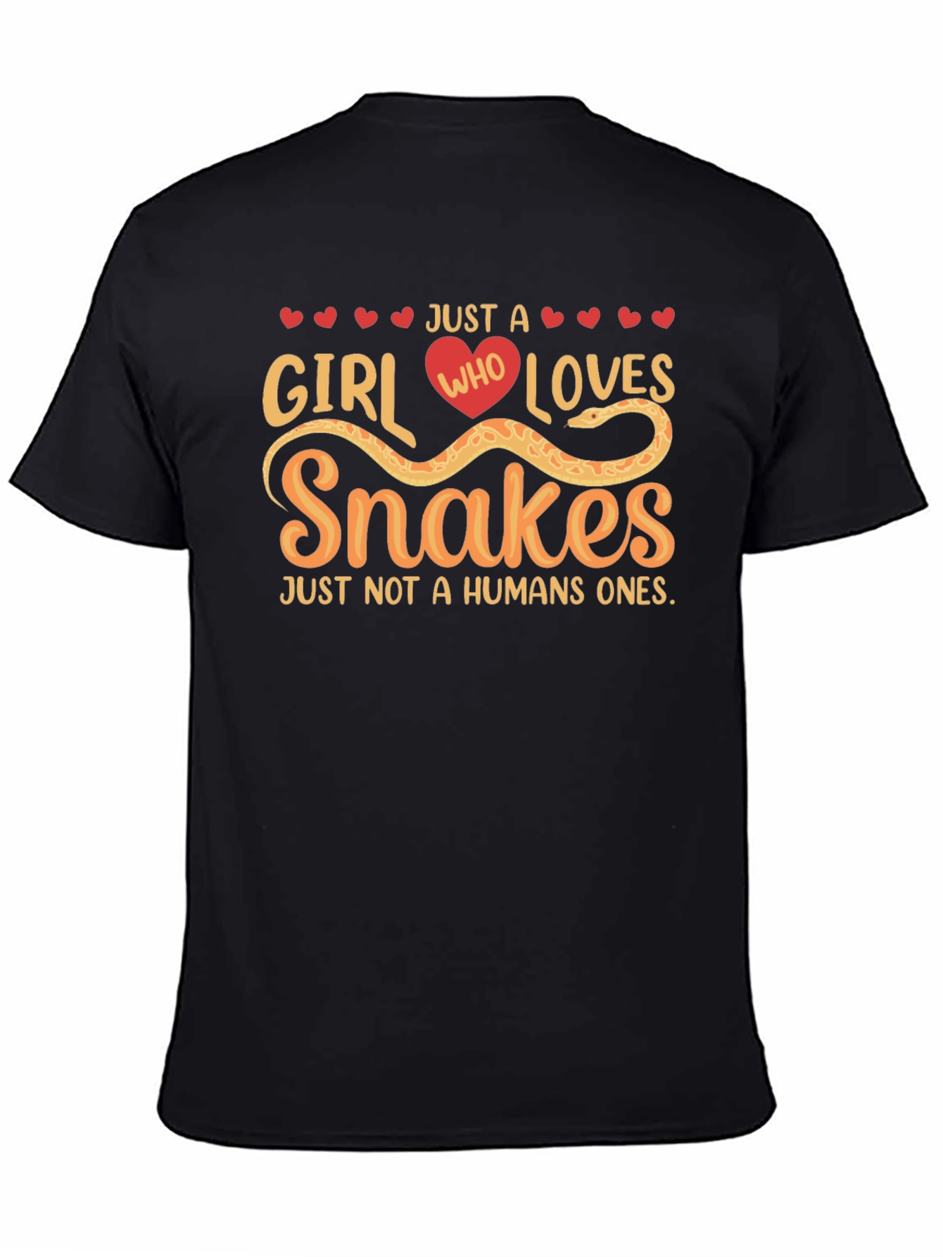 Girl Loves Snakes T-Shirt - Humorous Snake Lover Tee