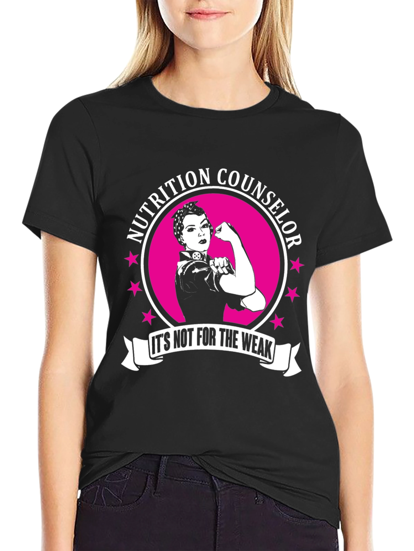Nutrition Counselor T-Shirt: Strong Woman Design