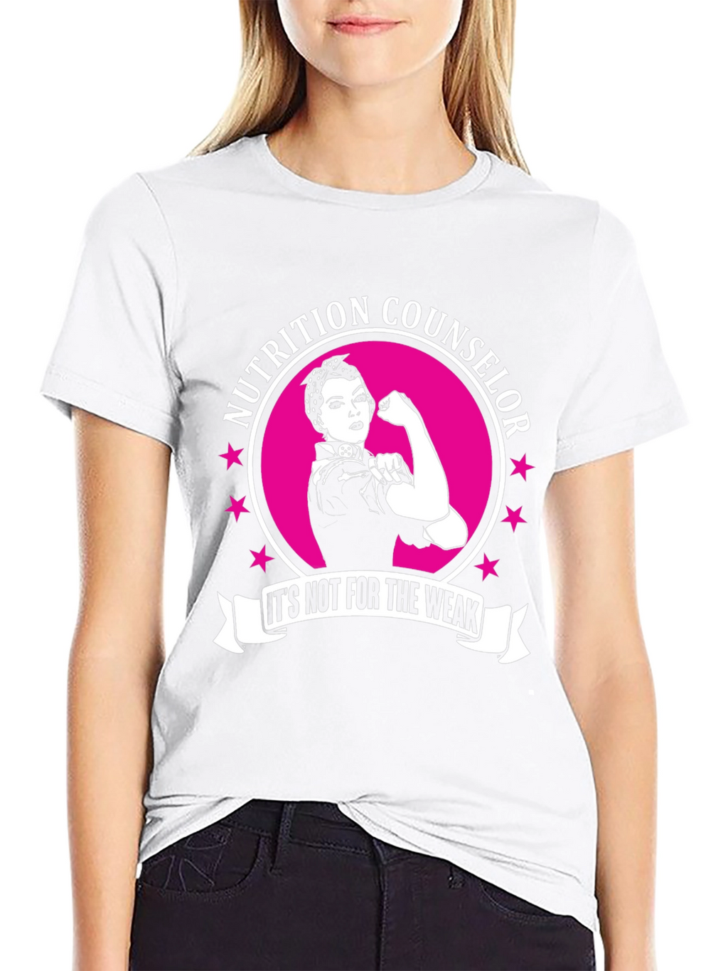 Nutrition Counselor T-Shirt: Strong Woman Design