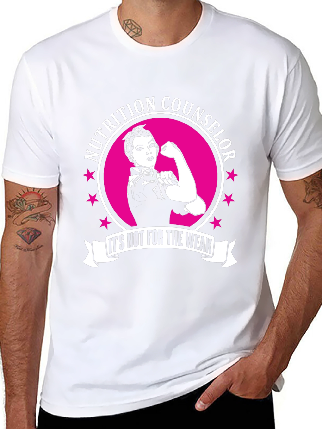 Nutrition Counselor T-Shirt: Strong Woman Design