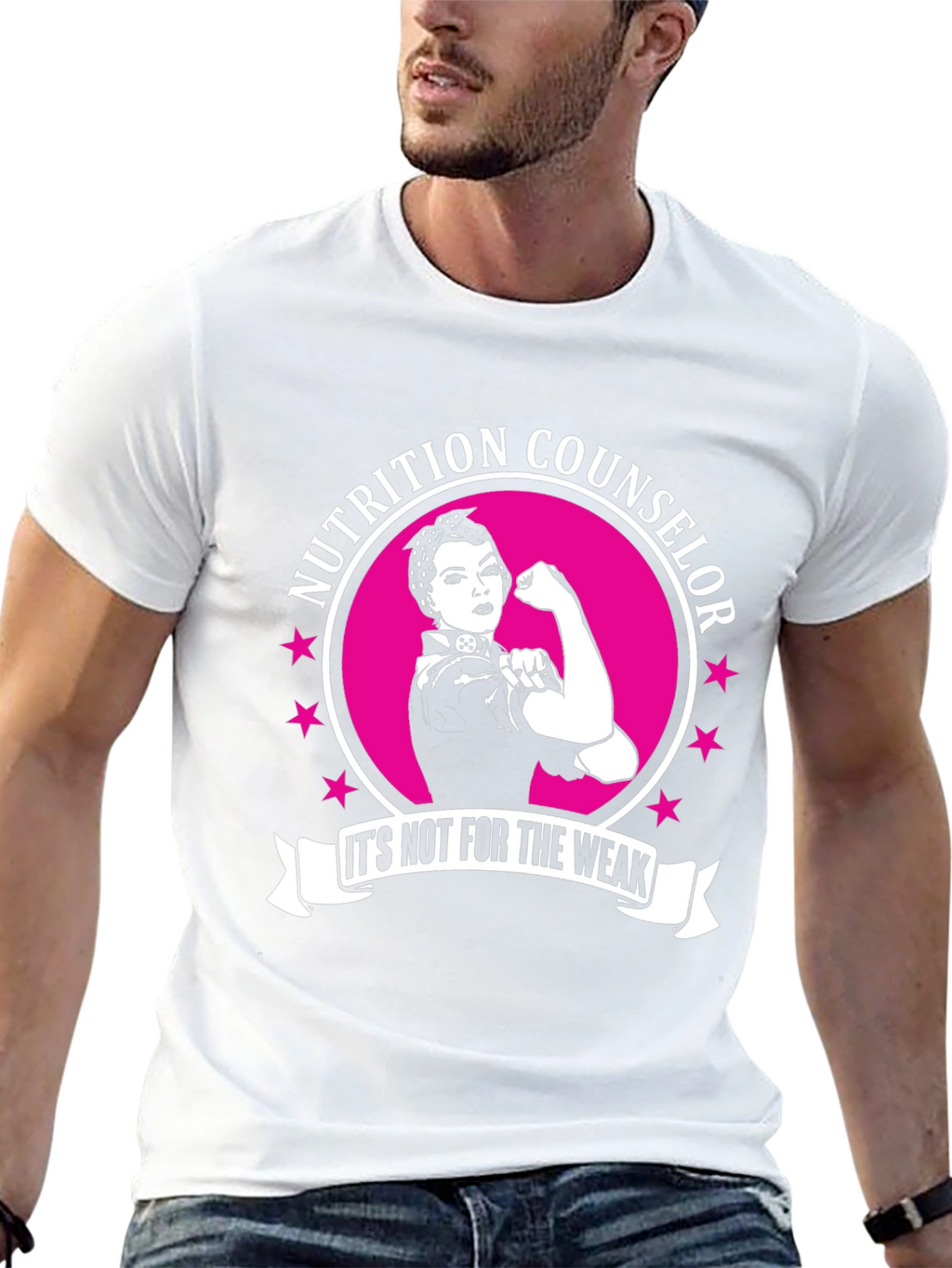 Nutrition Counselor T-Shirt: Strong Woman Design