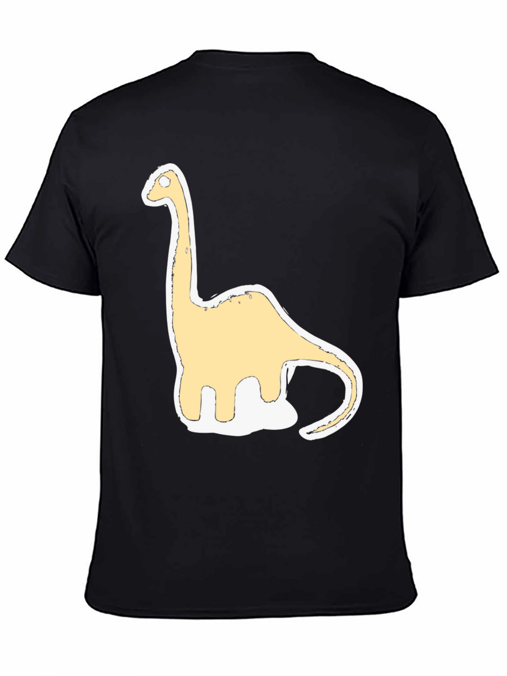 Dinosaur Graphic Tee - Casual Black T-Shirt