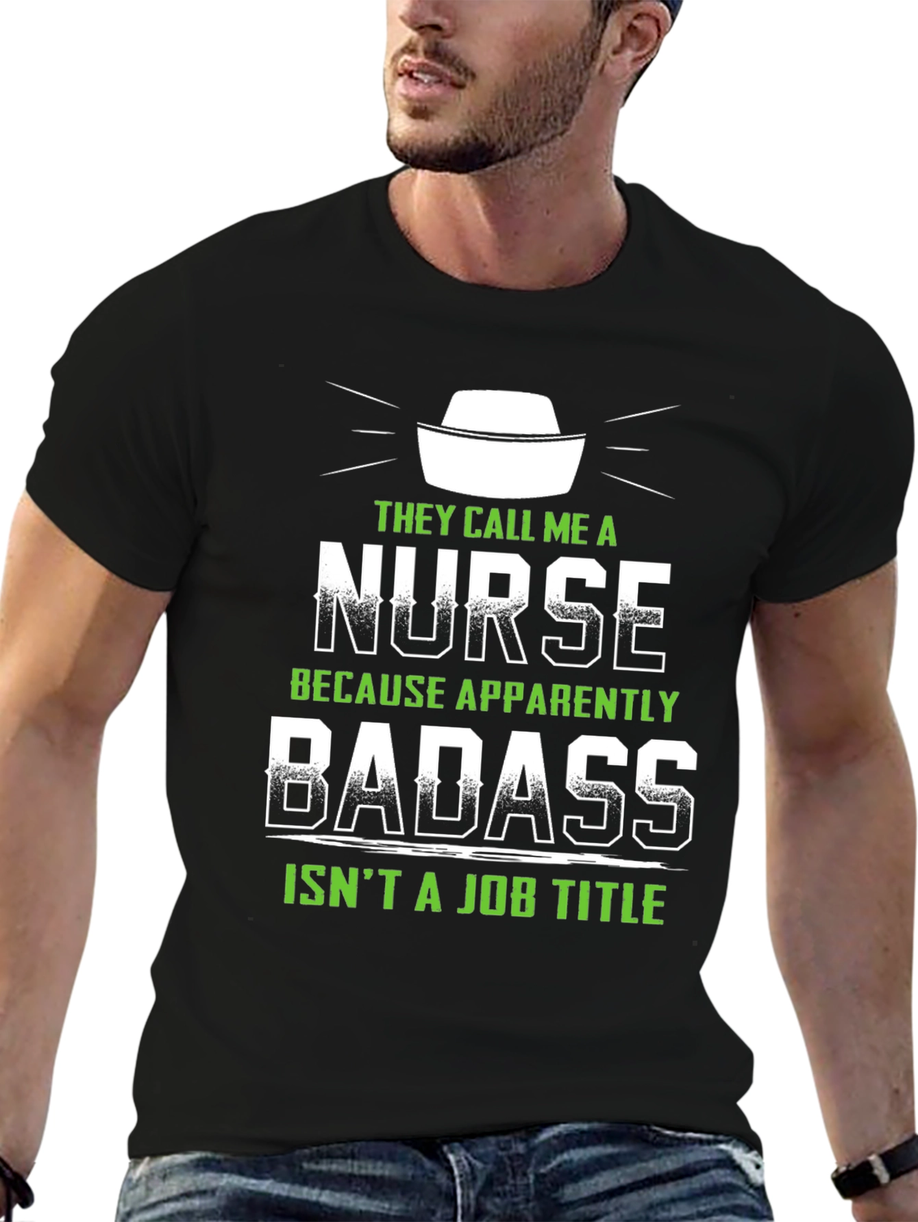 Nurse Badass Job Title T-Shirt