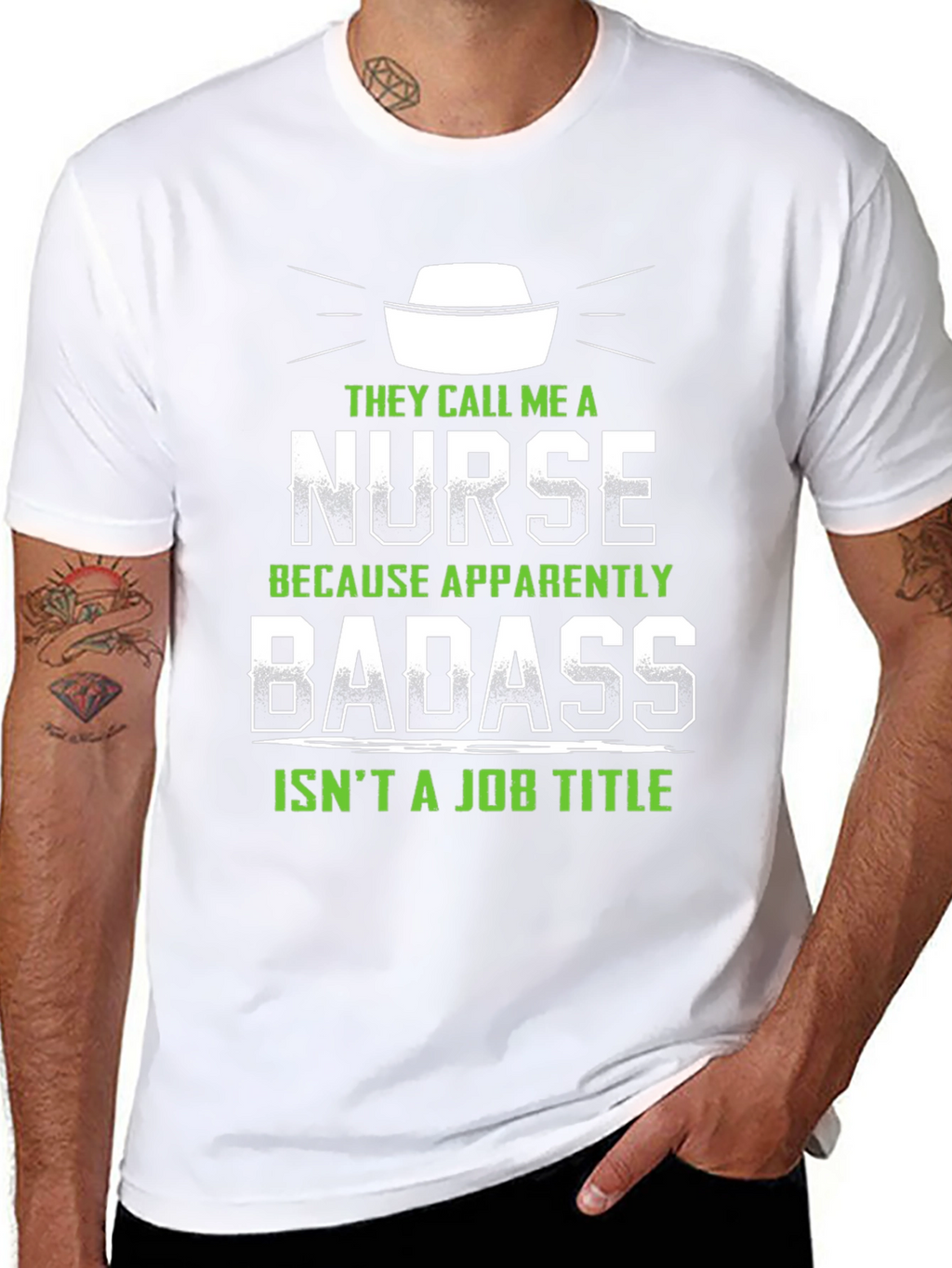 Nurse Badass Job Title T-Shirt