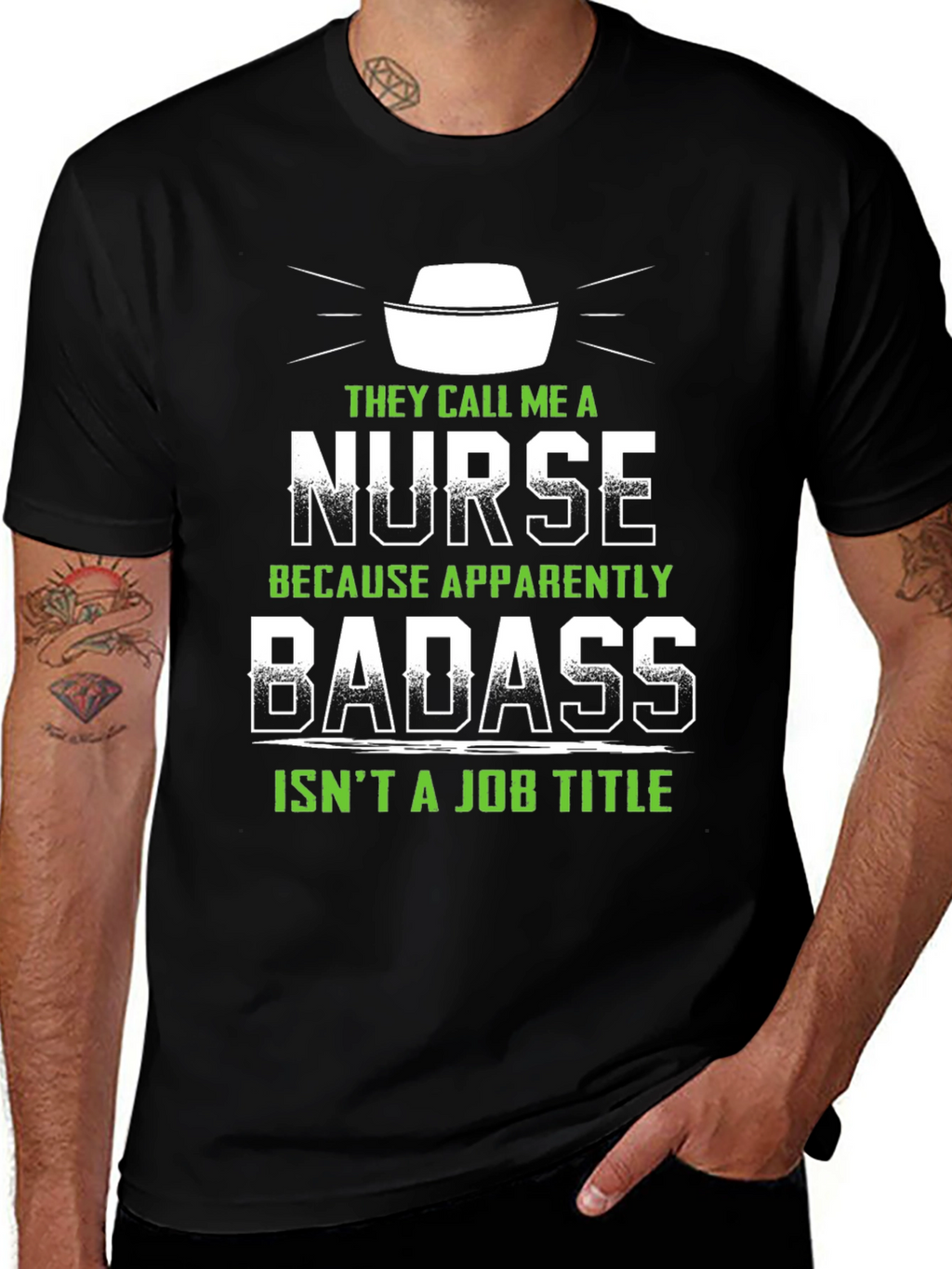Nurse Badass Job Title T-Shirt