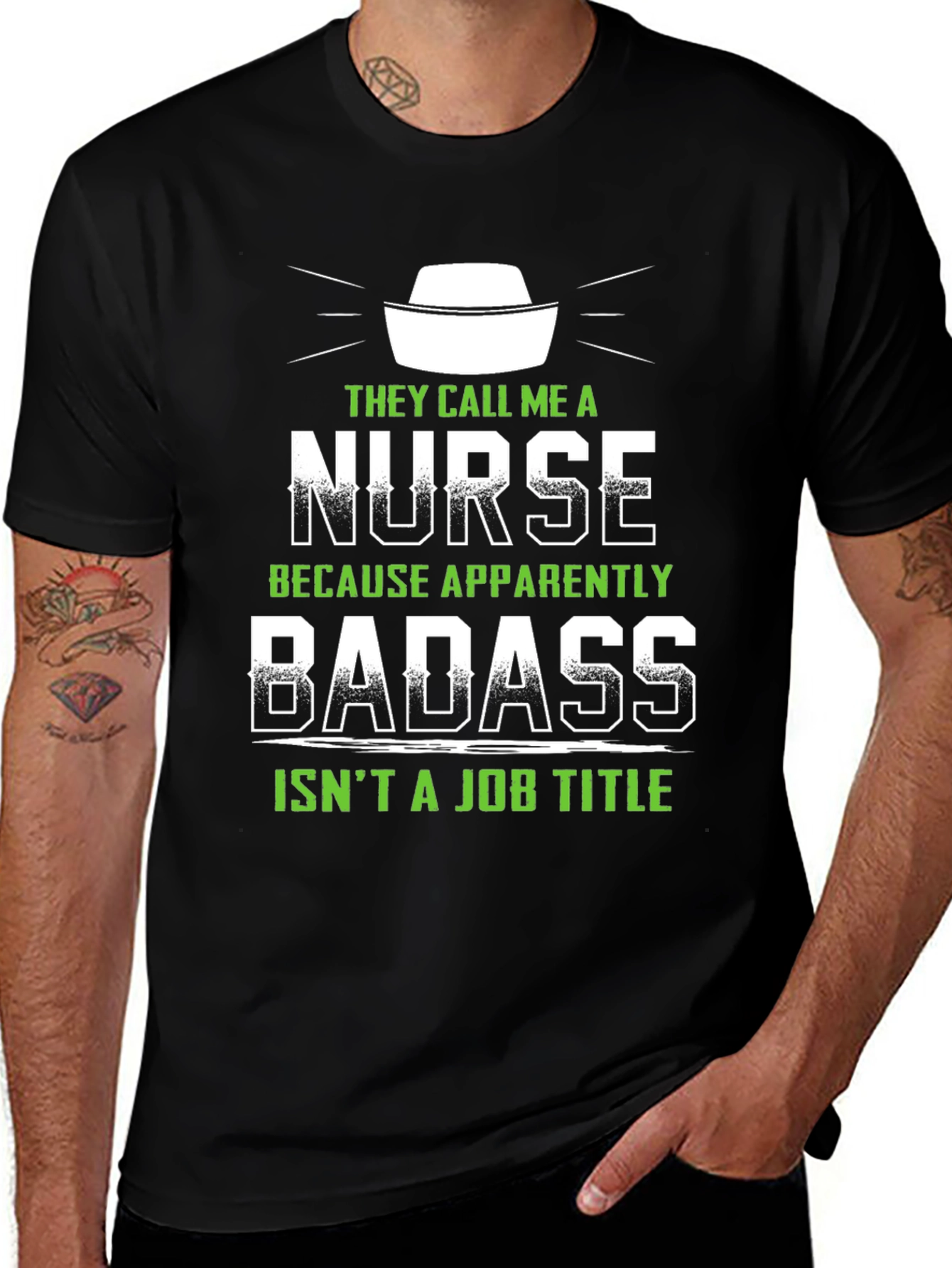 Nurse Badass Job Title T-Shirt