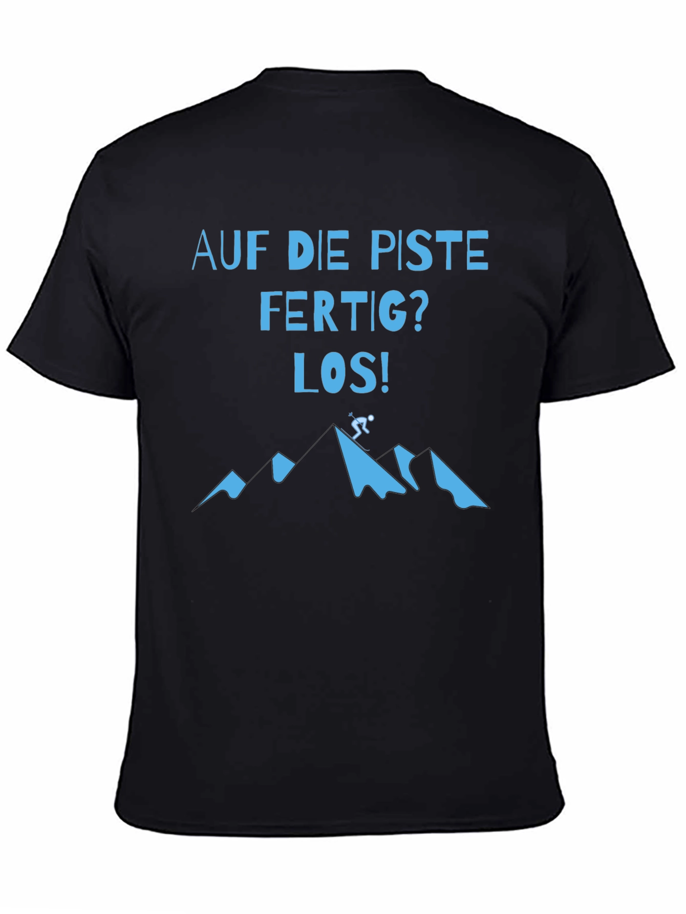 Skiing T-Shirt - Auf die Piste Mountain Design