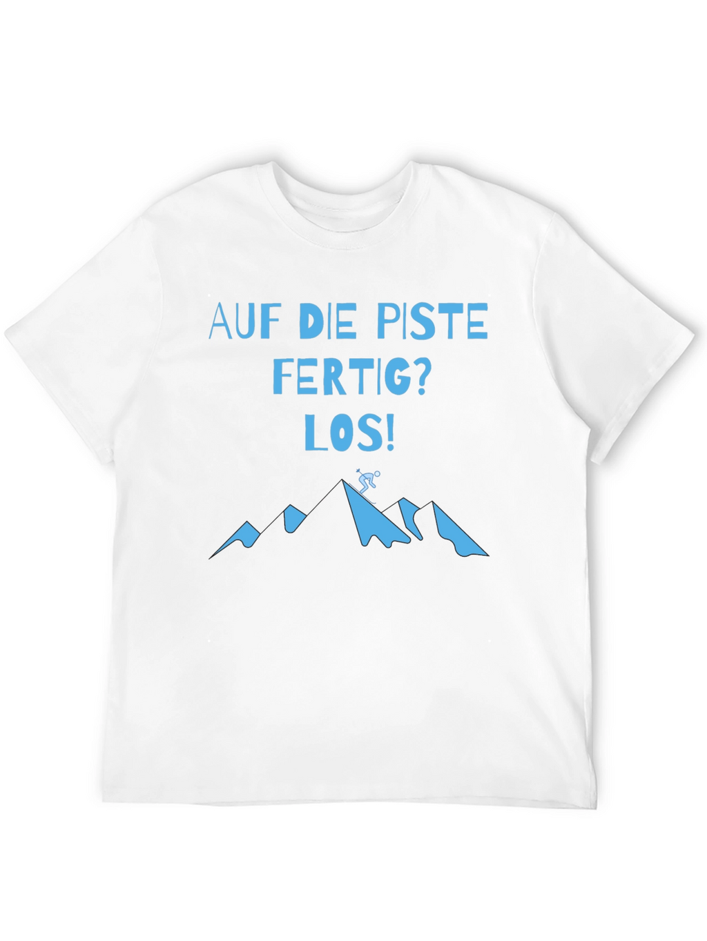 Skiing T-Shirt - Auf die Piste Mountain Design