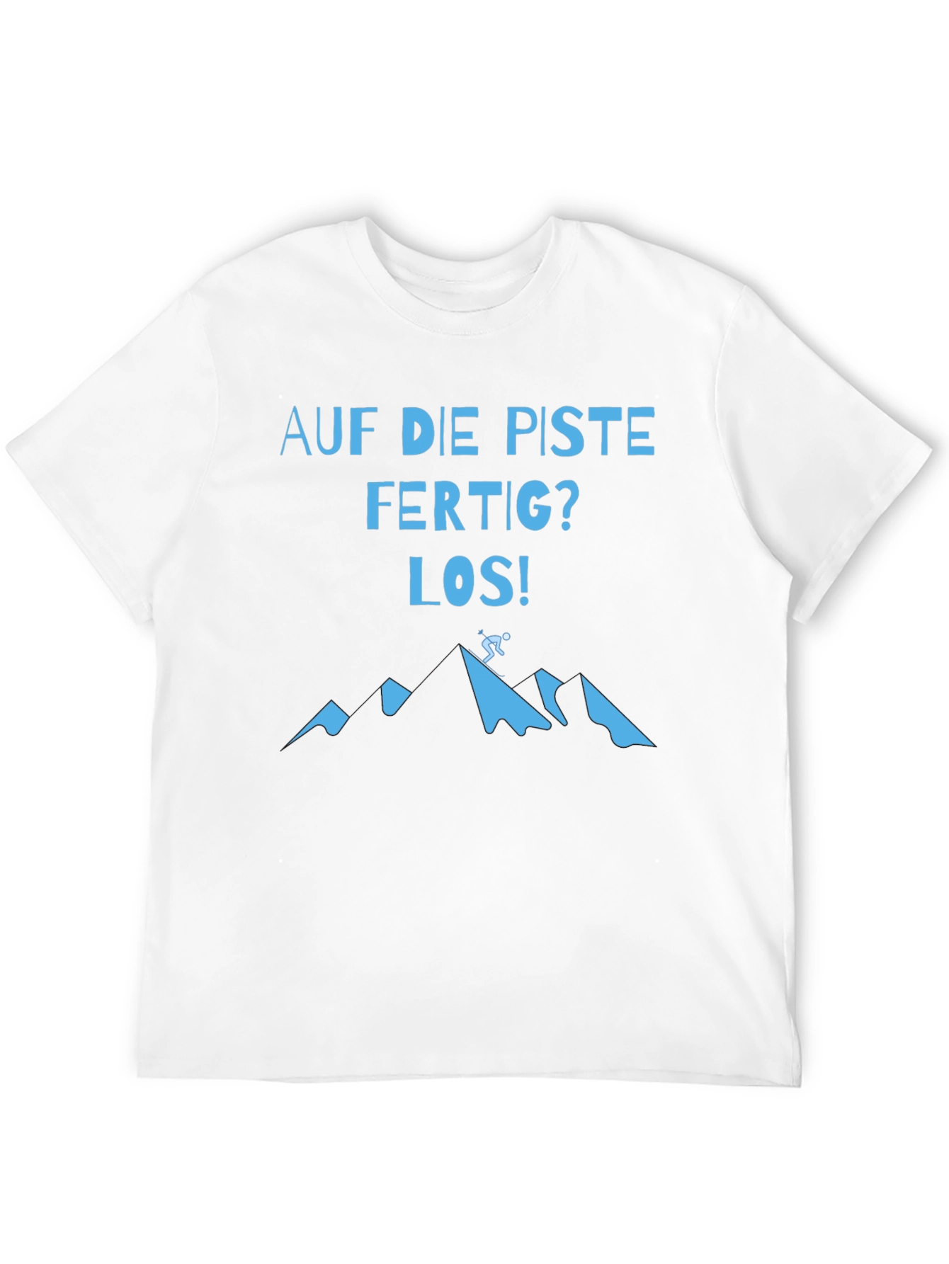 Skiing T-Shirt - Auf die Piste Mountain Design