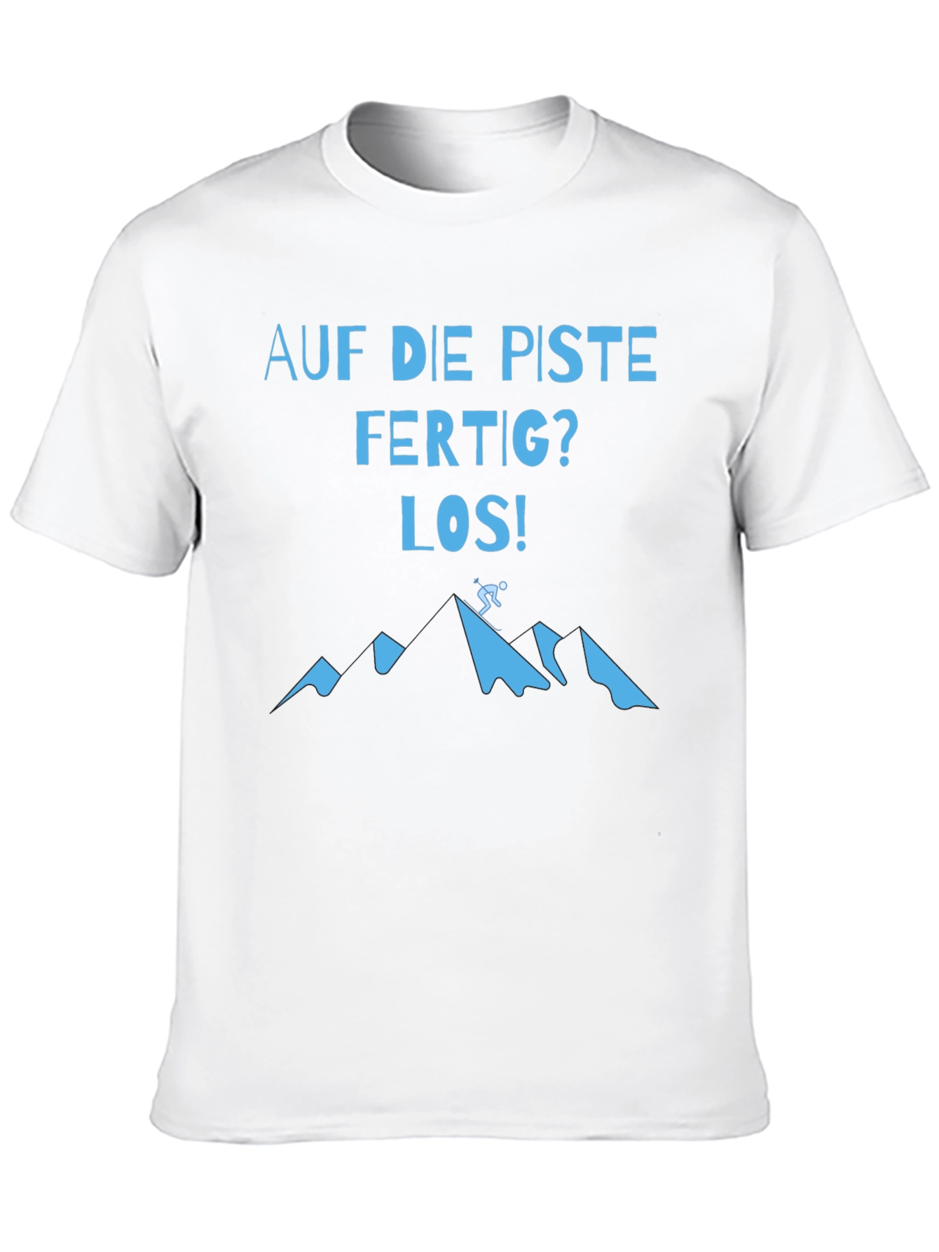 Skiing T-Shirt - Auf die Piste Mountain Design