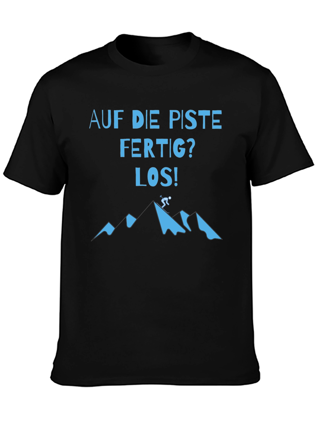 Skiing T-Shirt - Auf die Piste Mountain Design