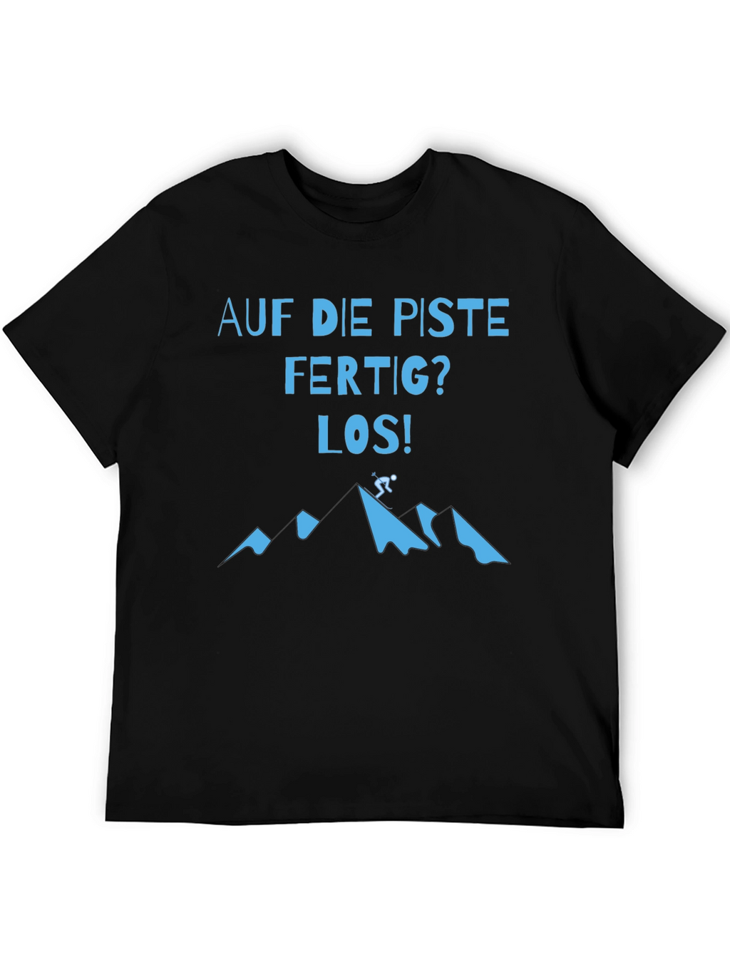 Skiing T-Shirt - Auf die Piste Mountain Design