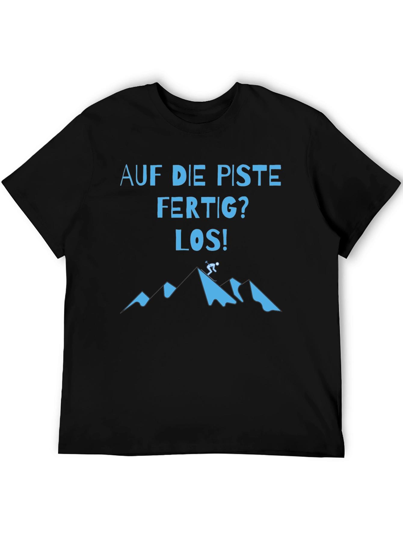 Skiing T-Shirt - Auf die Piste Mountain Design