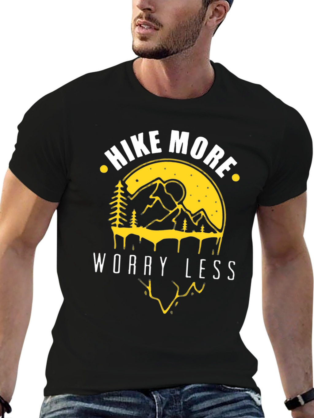 Hike More Worry Less Graphic T-Shirt