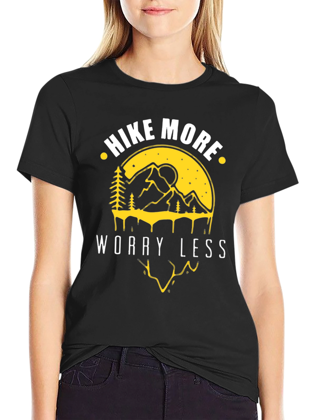Hike More Worry Less Graphic T-Shirt