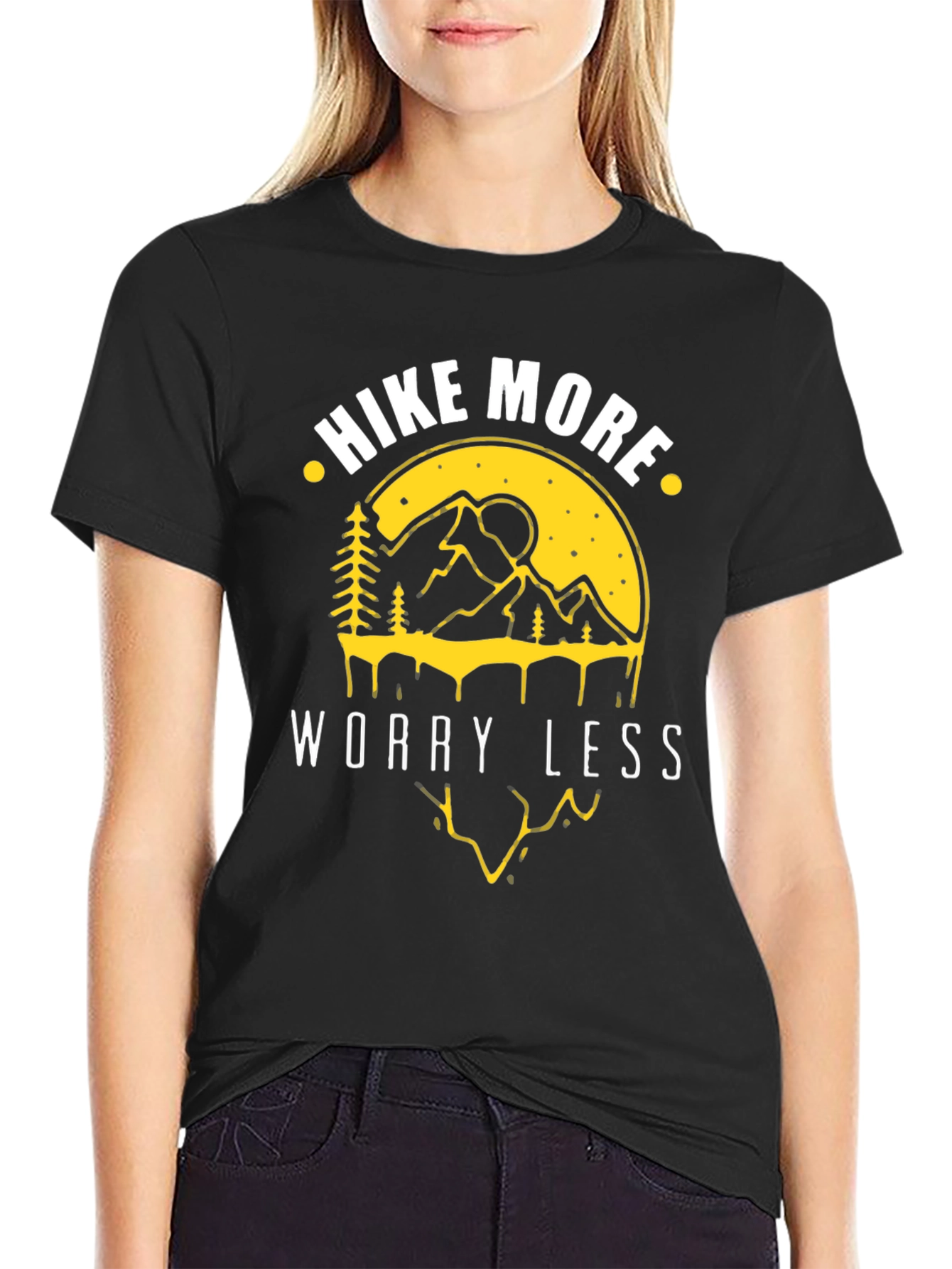 Hike More Worry Less Graphic T-Shirt