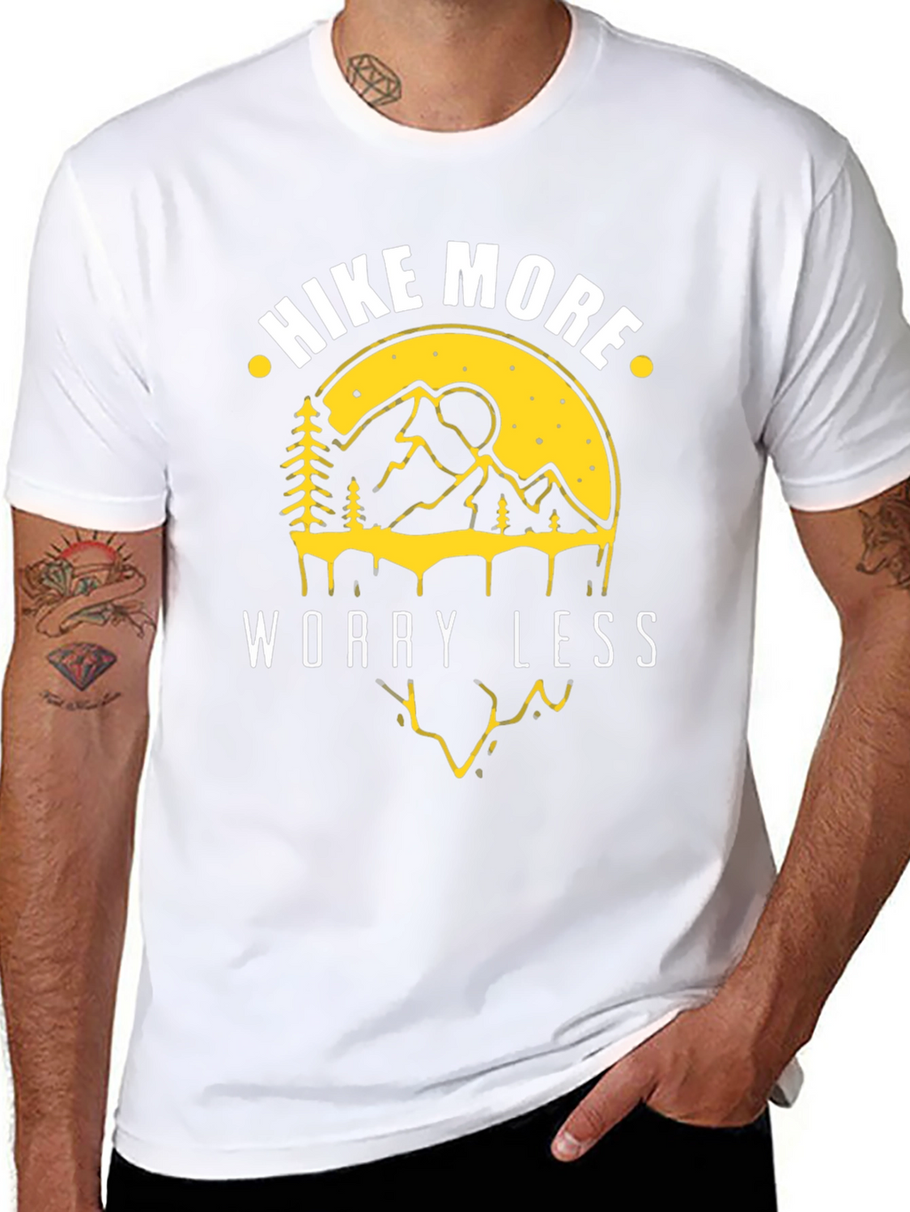 Hike More Worry Less Graphic T-Shirt