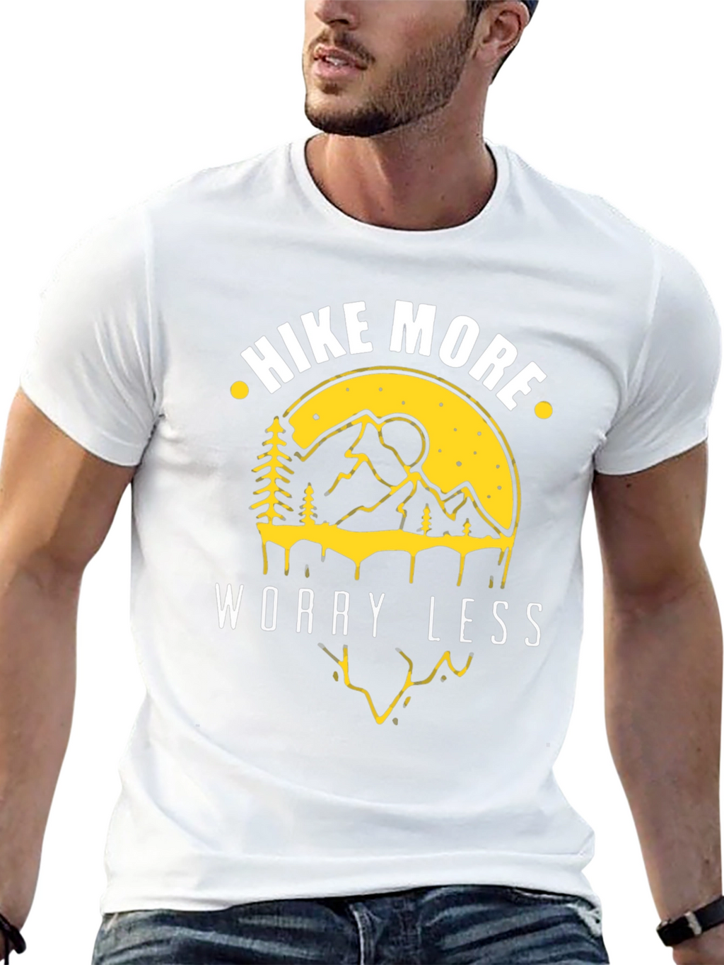 Hike More Worry Less Graphic T-Shirt
