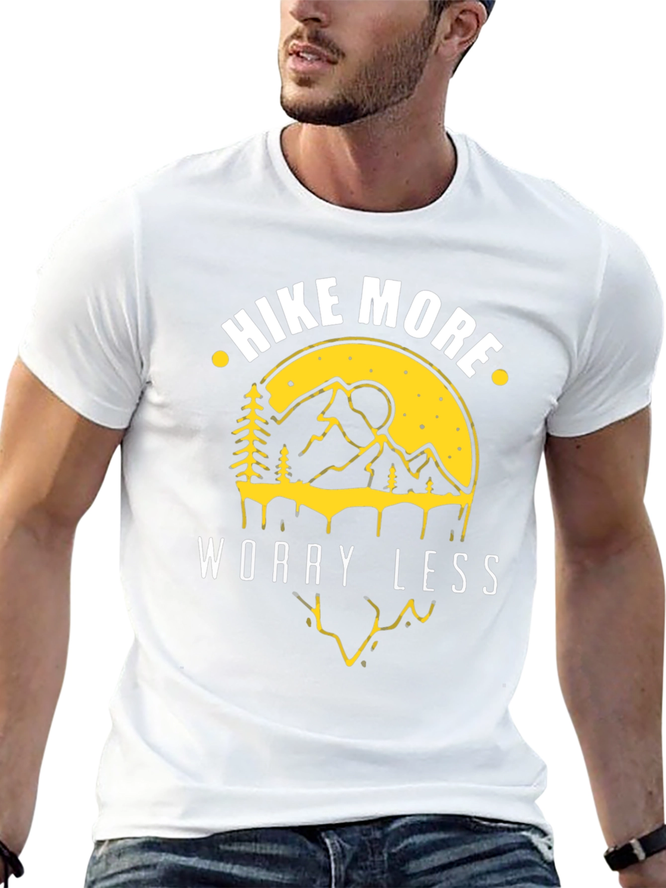 Hike More Worry Less Graphic T-Shirt