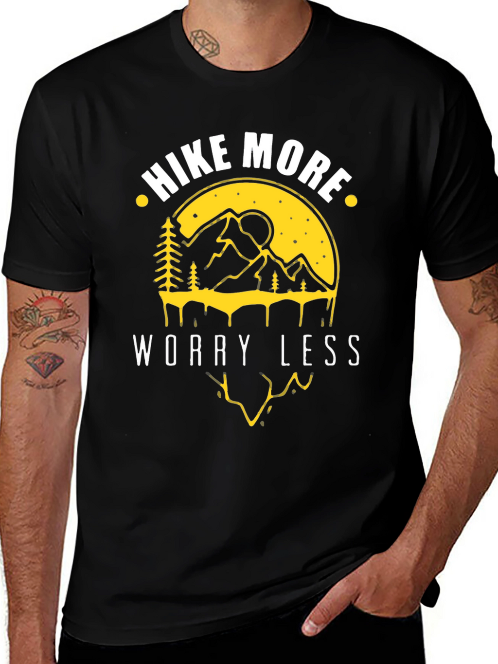 Hike More Worry Less Graphic T-Shirt