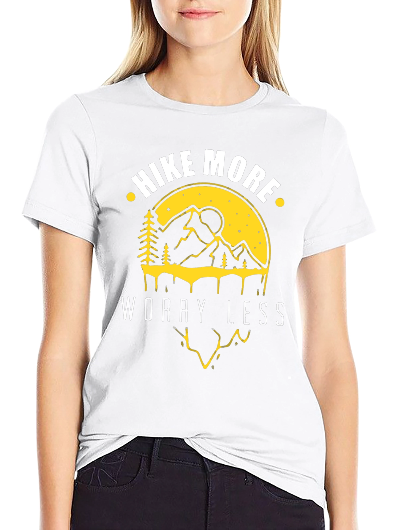Hike More Worry Less Graphic T-Shirt